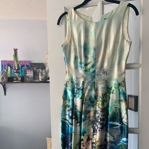 Colorful koi fish pond dress